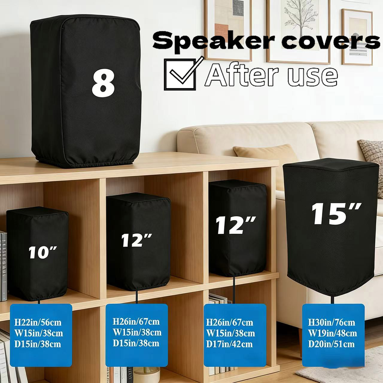 Home Cinema Theater - Durable Black 210D Oxford Cloth Speaker