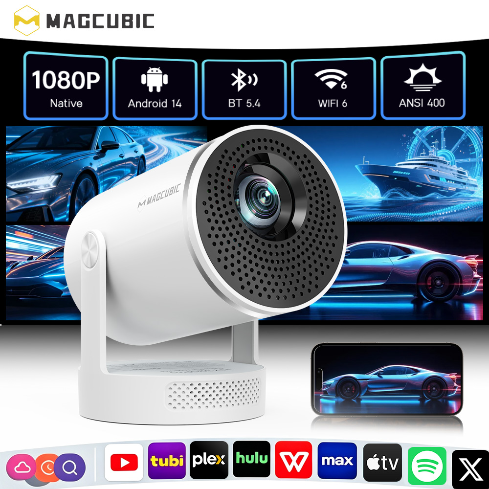 Home Cinema Gadgets - Magcubic Android 14 Native 1080P 8K