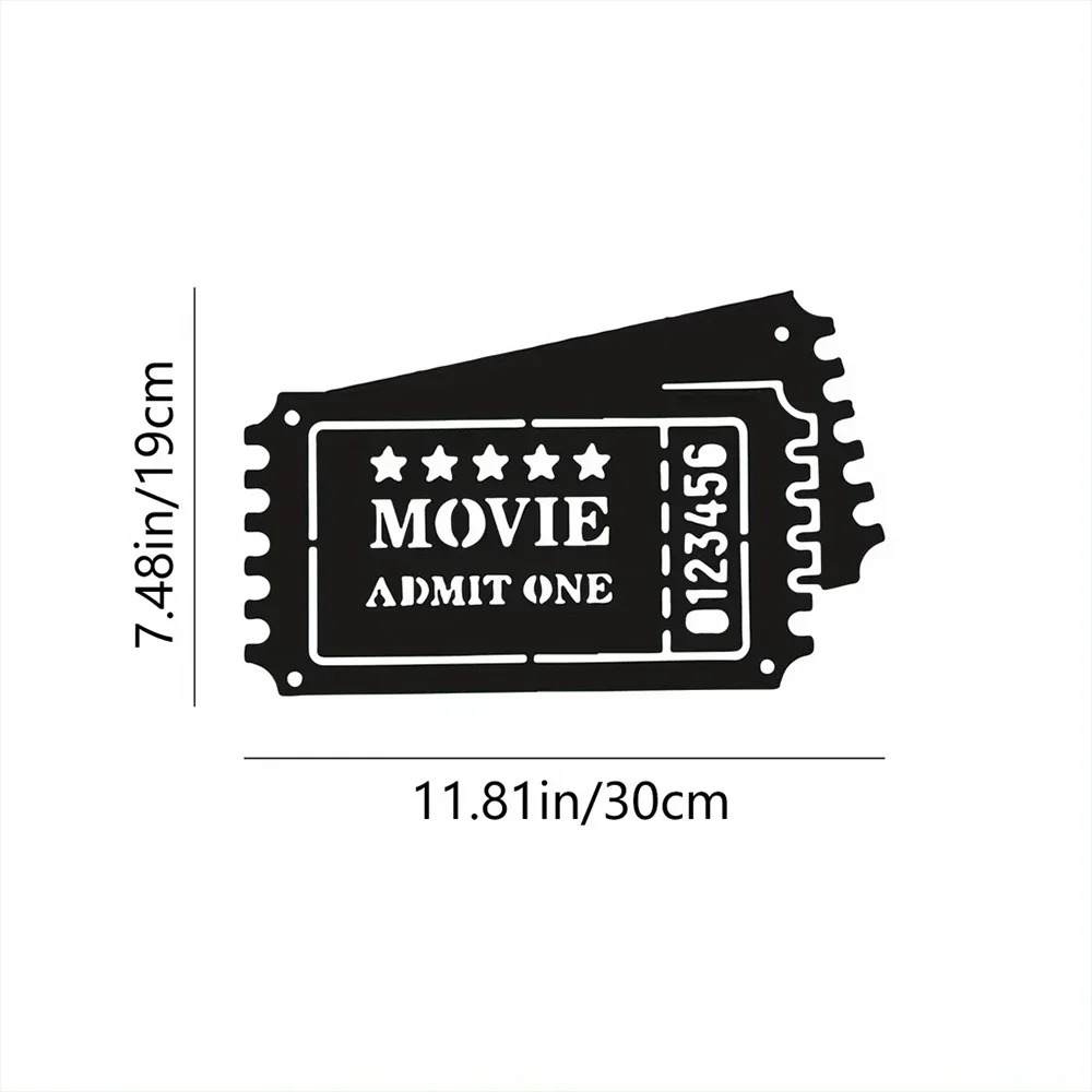 Home Cinema Theater - CIFBUY Iron Wall Art Movie Reel