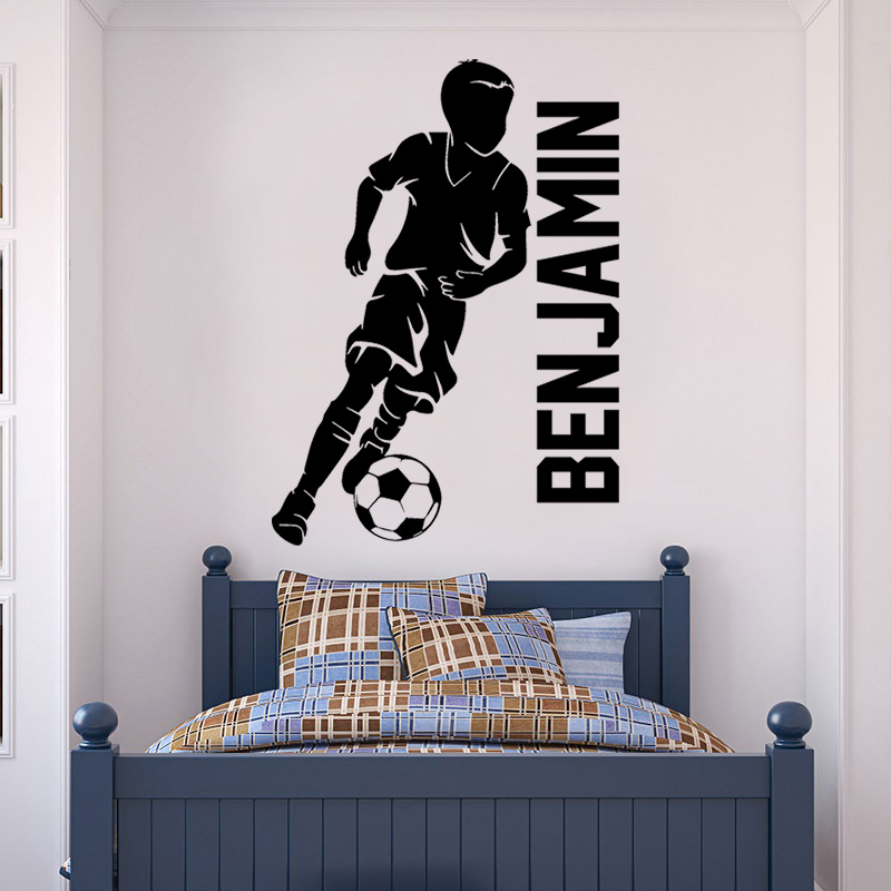Home Cinema Room - Personalized Football Player Name Wall Sticker