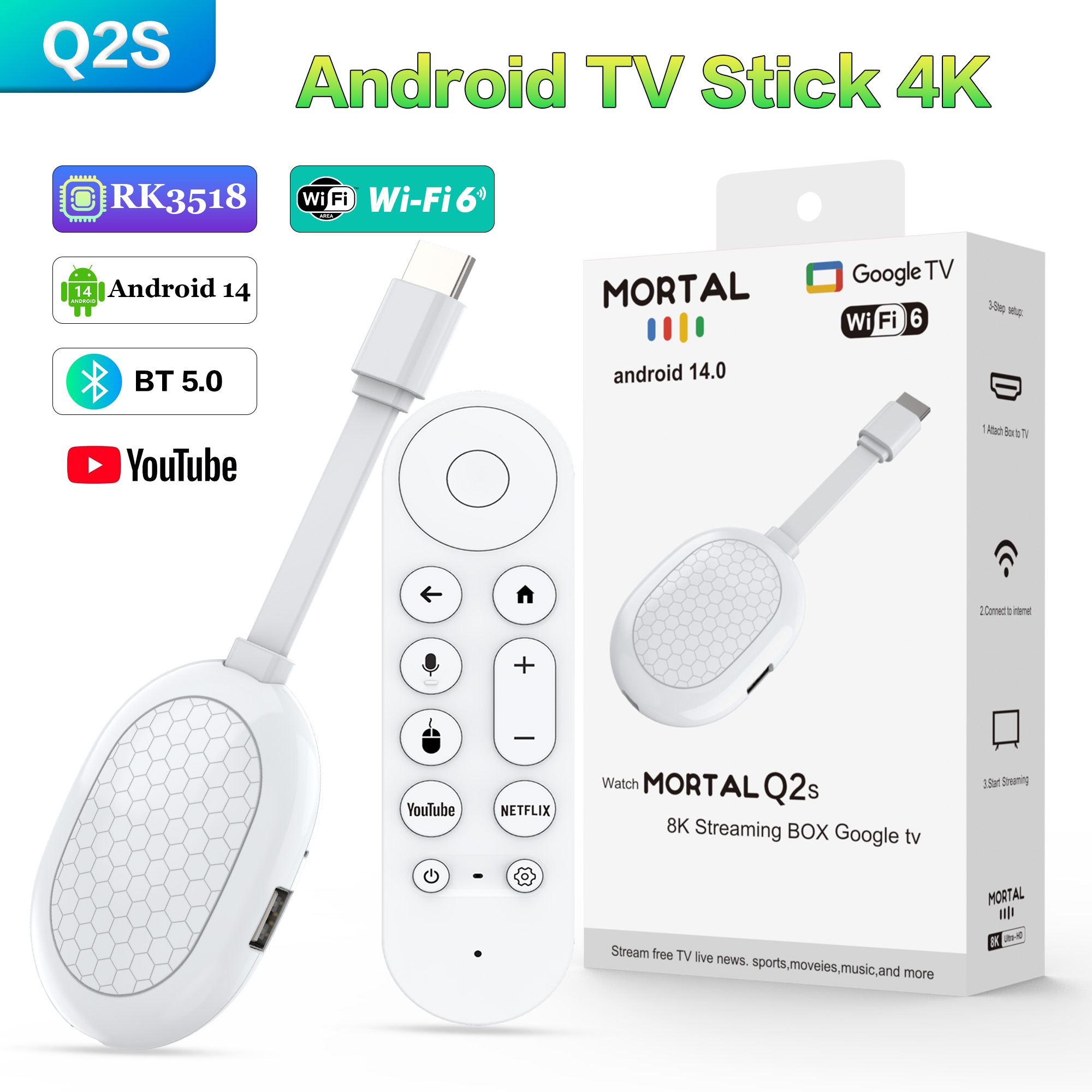 Smart Tv Stick - New Smart TV Stick Q2S Android