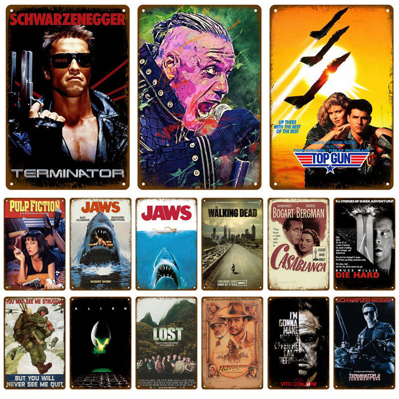Home Cinema Gadgets - HD Tin Sign Vintage Classic Movie