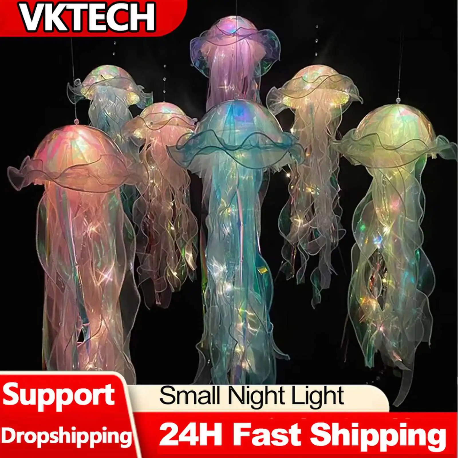 Home Cinema Room - Jellyfish Lamp Portable Flower Atmosphere Night