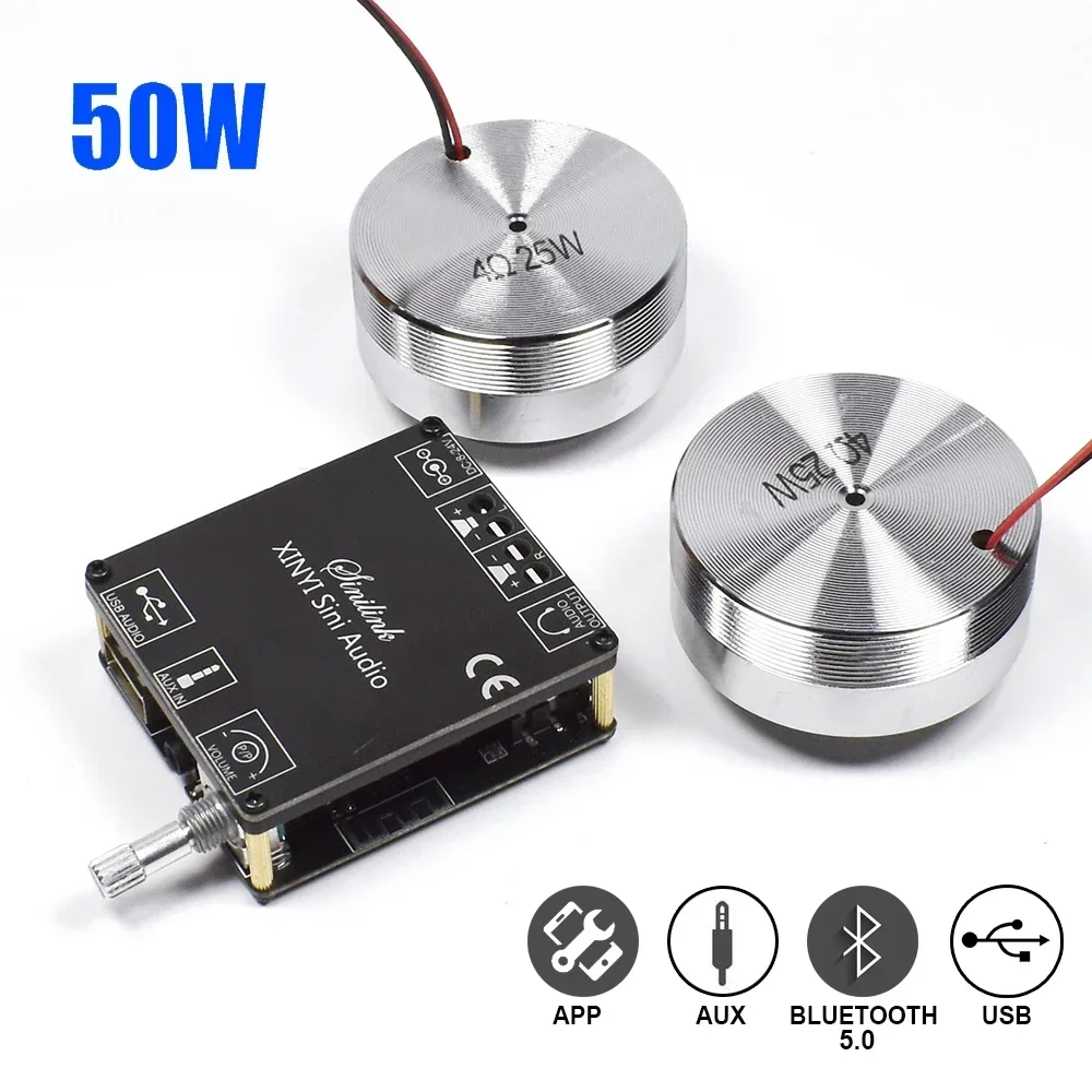 Home Cinema Theater - 2*25W Portable Stereo Vibration Speaker Audio