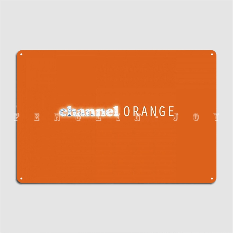 Home.Cinema Orange - Channel Orange Metal Sign Club Home