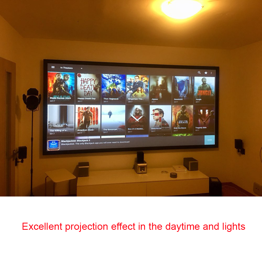 Salange Projector Screen,60 10 - Home Cinema Blanc 评论和价格