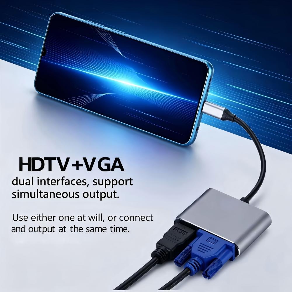 USB 3.0/TYPE-C to HDMI VGA Ada - Home Cinema Usb 评论和价格