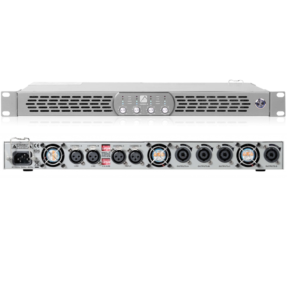 1U Digital Power Amplifier 4Ch - Home Cinema Theater 评论和价格