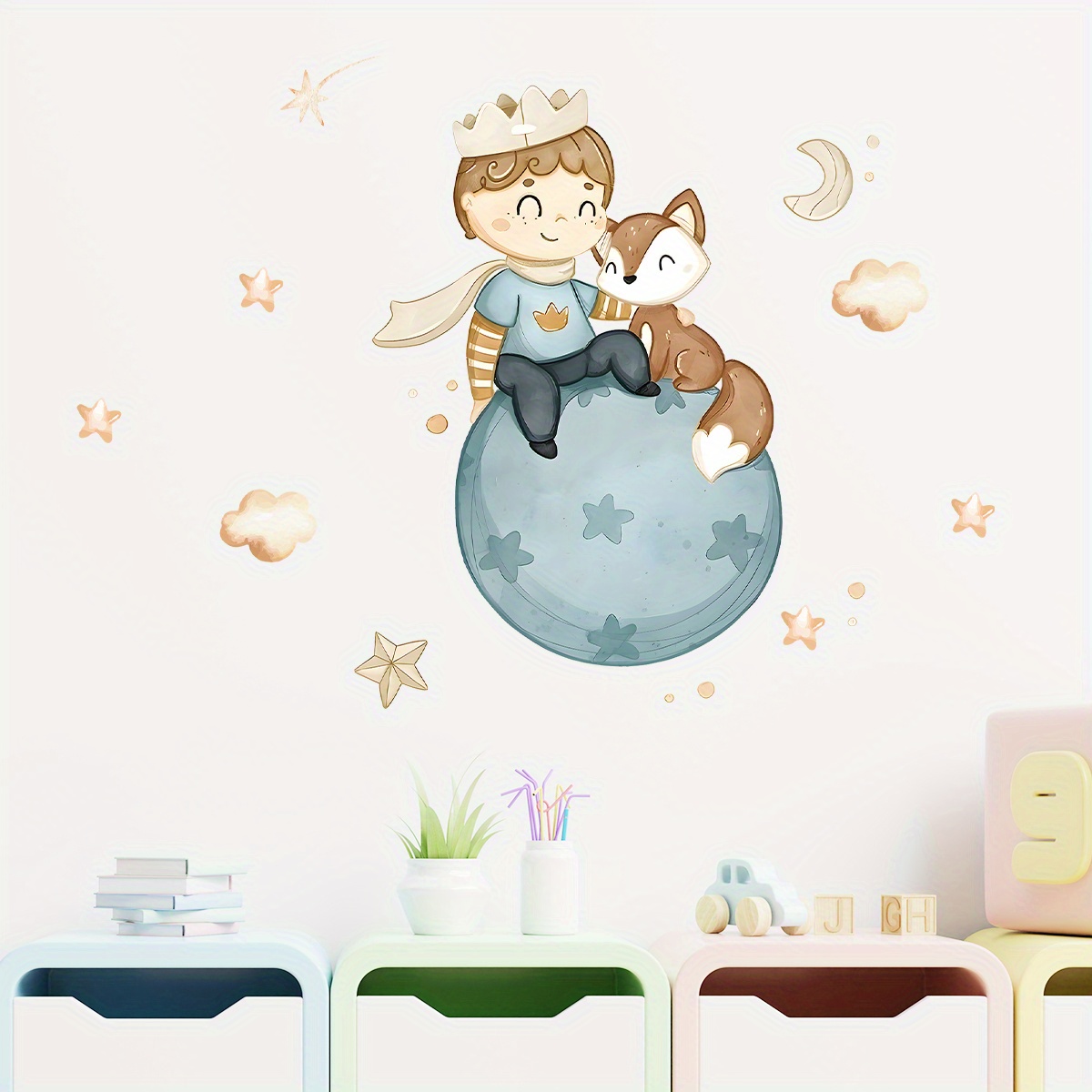 Cartoon Cute Prince Fox Balloo - Home Cinema Room 评论和价格