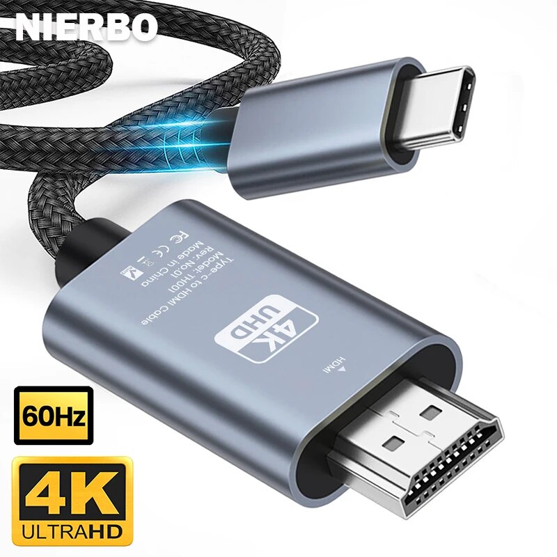 NIERBO USB C to HDMI Cable 6.6 - Home Cinema Usb 评论和价格
