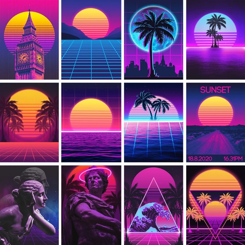 Neon Night City Street Fantasy - Home Cinema Room 评论和价格