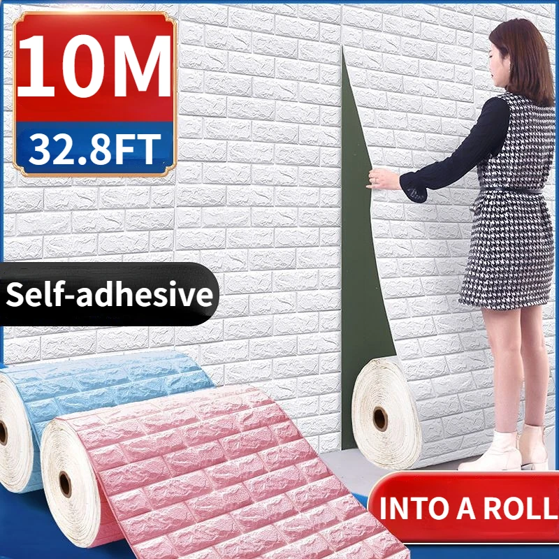 3D Foam Brick Wall Panels Stic - Home Cinema Room 评论和价格