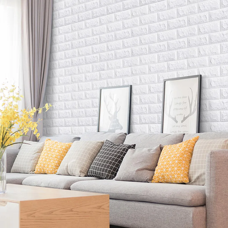 3D Foam Brick Wall Panels Stic - Home Cinema Room 评论和价格