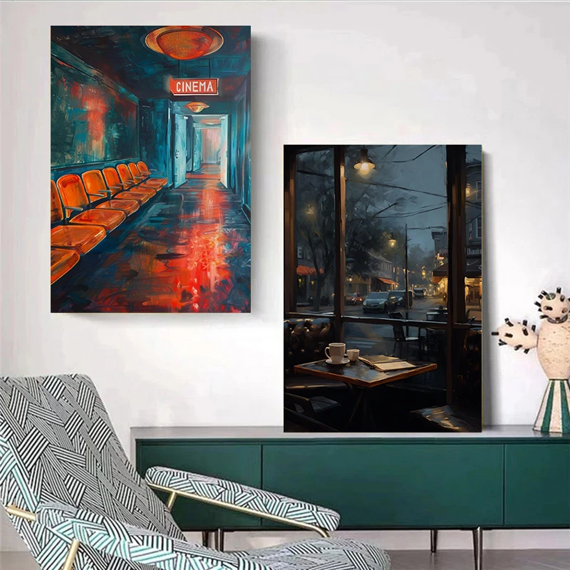 1pc frameless Moody Vintage Ni - Home Cinema Room 评论和价格