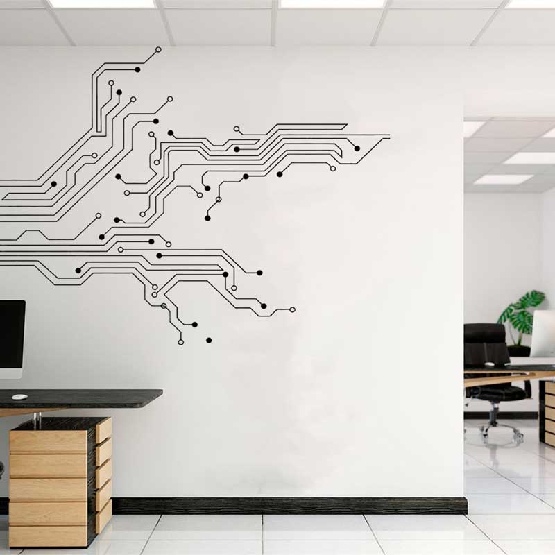 Technology Circuit Board Wall  - Home Cinema Room 评论和价格