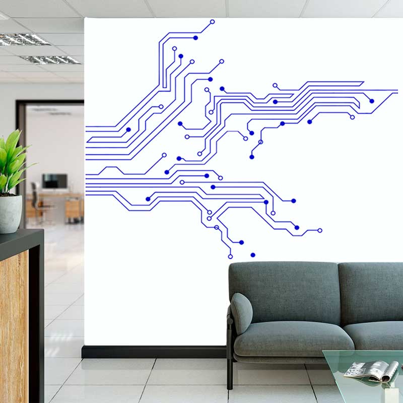 Technology Circuit Board Wall  - Home Cinema Room 评论和价格