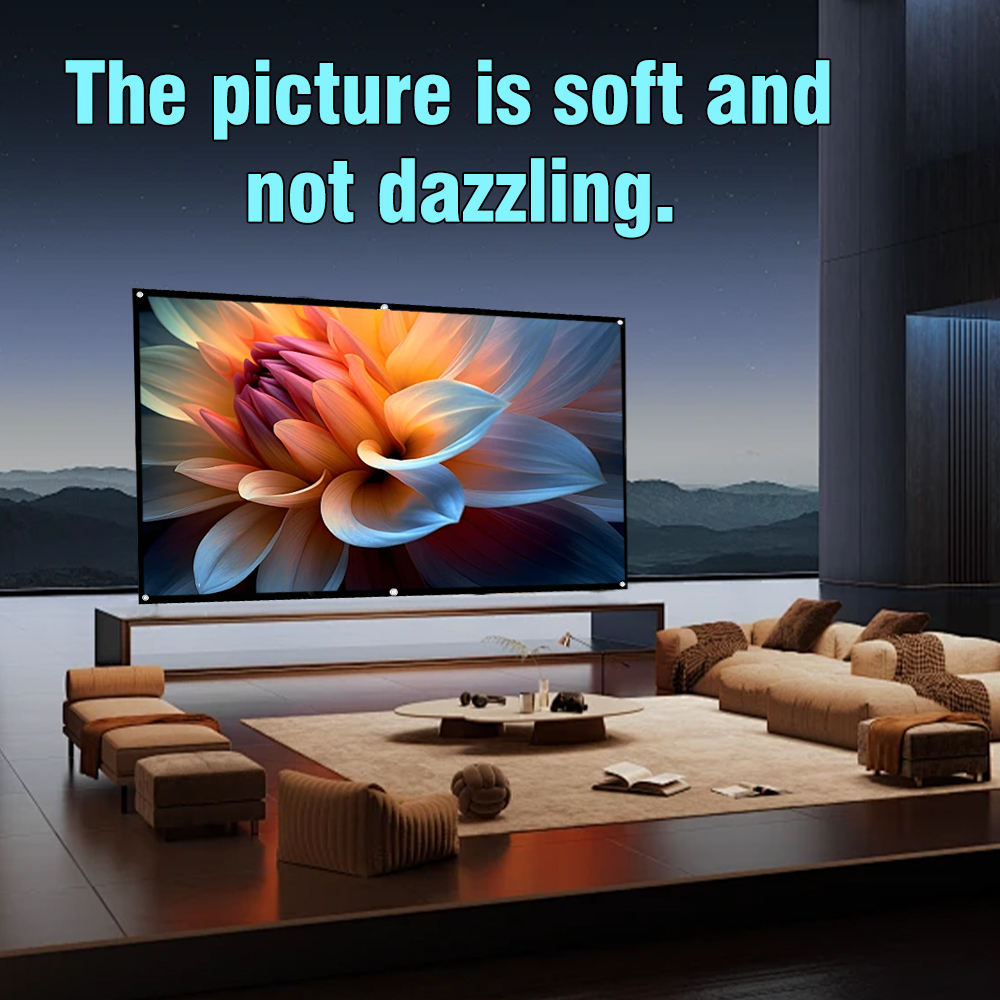 XIAOHUI 60-180Inch Projector W - Home Cinema Blanc 评论和价格