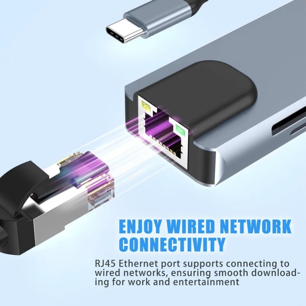 USB C Hub 8/7 in 1 4K HDMI Ada - Home Cinema Usb 评论和价格