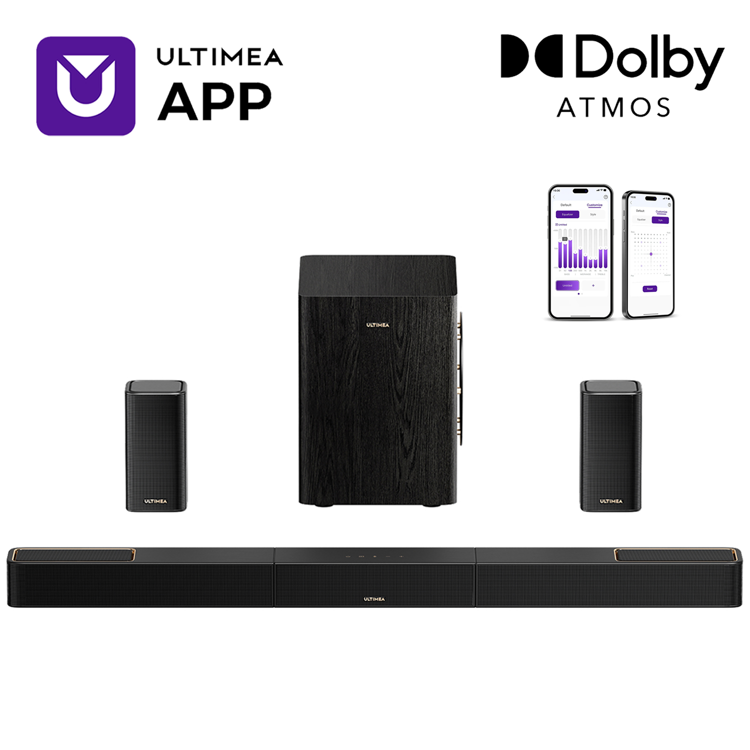 ULTIMEA 5.1.2 Surround Sound S - Home Cinema Atmos 评论和价格