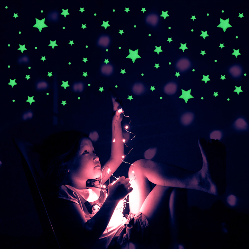 211pcs 3D Bubble Luminous Star - Home Cinema Room 评论和价格