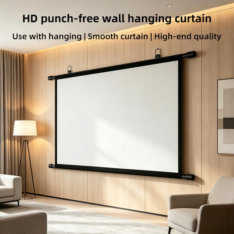 Portable Projector Screen 16:9 - Home Cinema Blanc 评论和价格