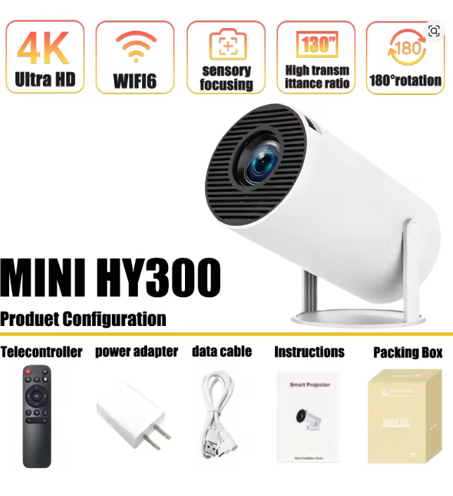 Mini HY300 Portable Projector  - Home Cinema Gadgets 评论和价格