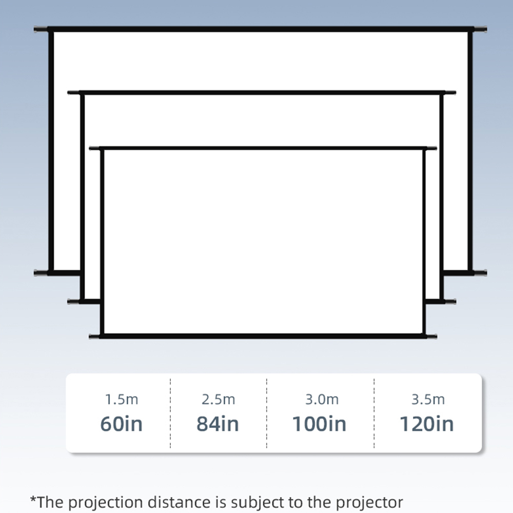 VEIDADZ Projector Screen Wall  - Home Cinema Blanc 评论和价格
