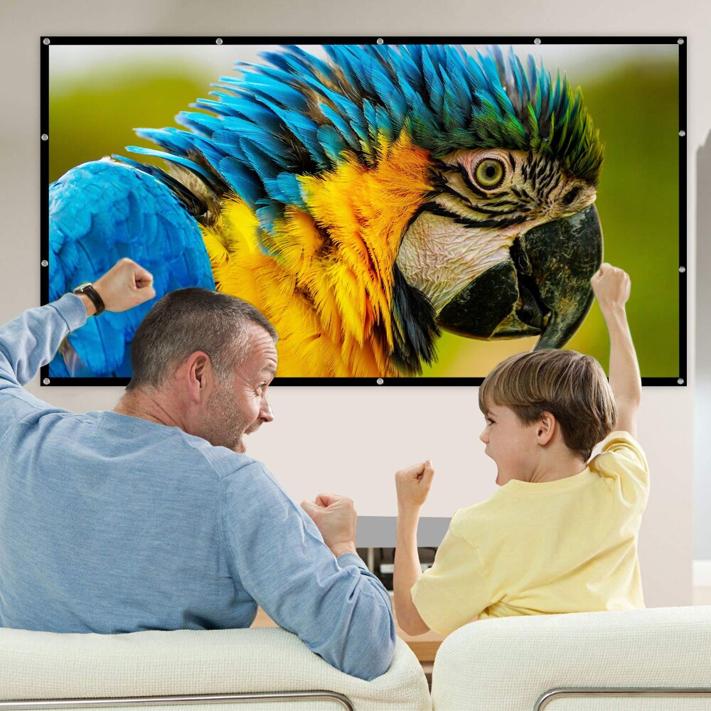 60 100 120 150Inch Simple Fold - Home Cinema Blanc 评论和价格