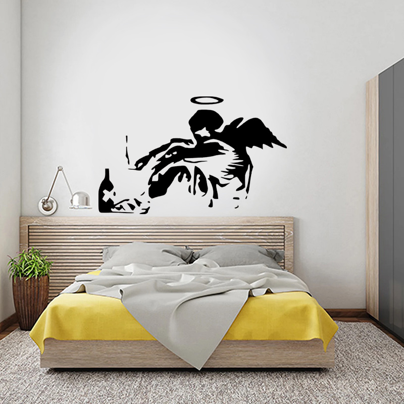Banksy Fallen Angel Graffiti W - Home Cinema Room 评论和价格