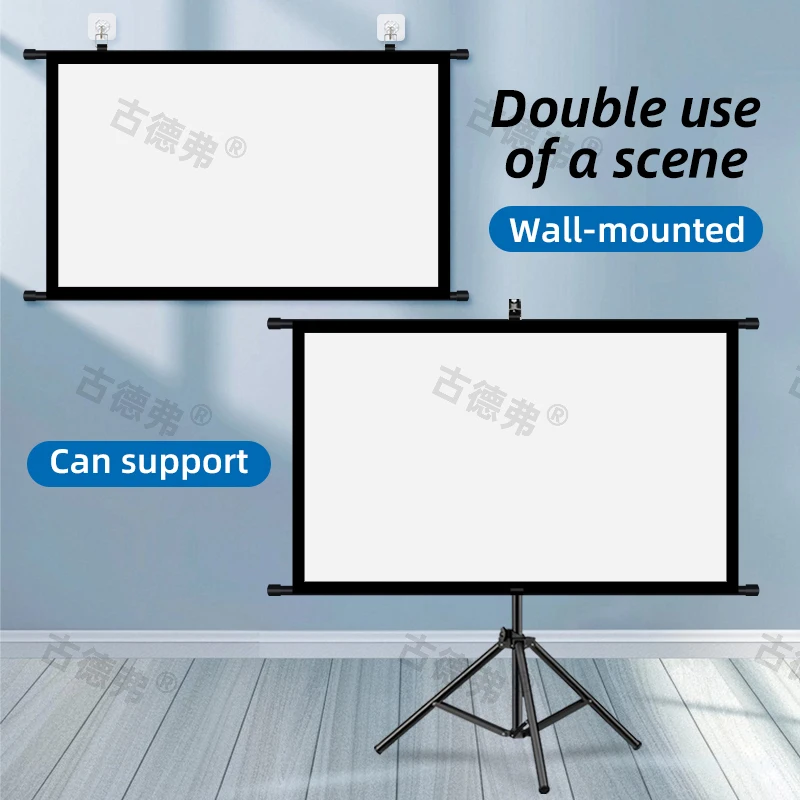 XMJM Projector Screen With Sta - Home Cinema Blanc 评论和价格